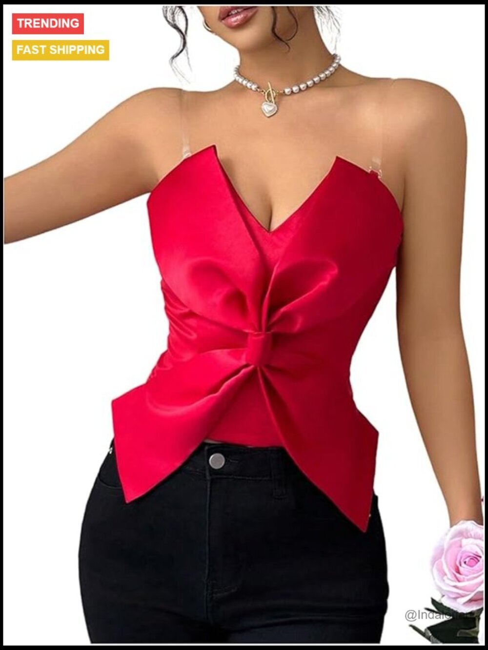 Strapless Tube Top Shirt Asymmetric Backless Sleeveless Fitted Club Night Out